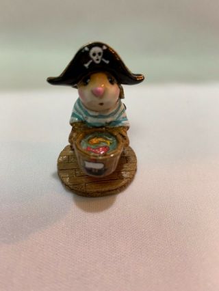 Wee Forest Folk Special Smee Pirate with Pirate Ship and Fish 2