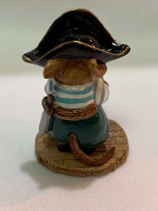 Wee Forest Folk Special Smee Pirate with Pirate Ship and Fish 6