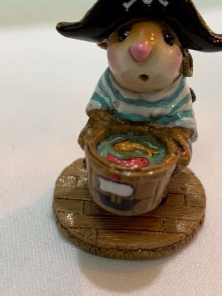 Wee Forest Folk Special Smee Pirate with Pirate Ship and Fish 7