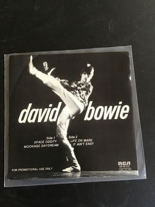 David Bowie Rare Promo 45 Rca Ep 45 - 103 Space Oddity Collectible 7” Vg,