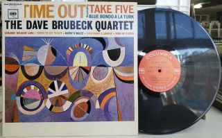 The Dave Brubeck Quartet - Time Out Columbia Lp Cs 8192 Vg,  Jazz 2 Eye Stereo