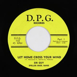 Funk 45 - Sir Guy - Let Home Cross Your Mind - D.  P.  G.  - Vg,  Mp3