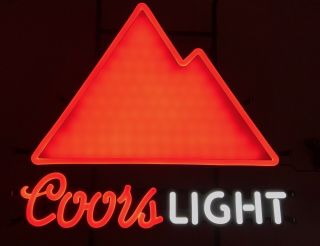 Coors Light Rockies Motion LED Opti Neon Logo Beer Sign 24x24” Brand 2