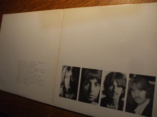 The Beatles White Album A 3082306 2 LP ' s w/poster & 4 photos Apple Records 101 4
