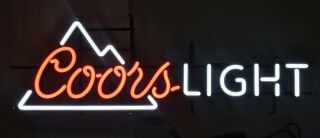 Coors Light Rocky Mountains Led Opti Neon Logo Beer Sign 39x13” Brand