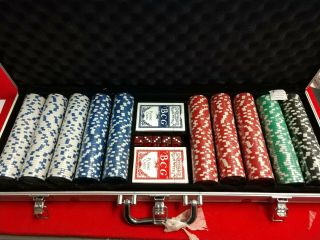 Fat Cat Poker/blackjack/casino 500 Ct.  Chip Set 55 - 0605
