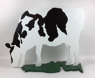 Woody Jackson Standing Cow Painted Art – Signed By Vermont Artist