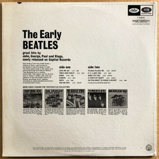 THE BEATLES THE EARLY BEATLES US ORIG ' 65 CAPITOL MONO 1ST PRESS FACTORY 3