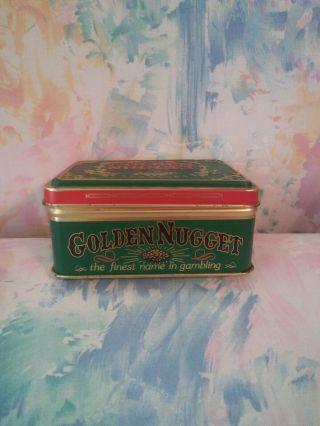 2 Vintage Golden Nugget Gambling Hall Playing Cards in Tin 3