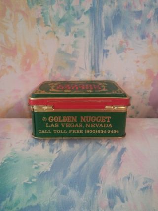 2 Vintage Golden Nugget Gambling Hall Playing Cards in Tin 5
