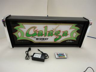 Galaga Marquee Game/rec Room Led Display Light Box