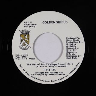 Funk Boogie Rap 45 - Just Us - The Hall Of Just Us - Golden Shield - Vg,  Mp3