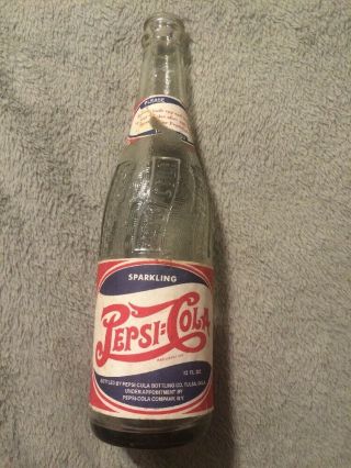 Vintage Pepsi:cola Soda Bottle Paper Labels Tulsa,  Okla.  Oklahoma 1944