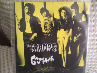 Rare The Cramps Googoo Muck 7 " Yellow Vinyl Record, .