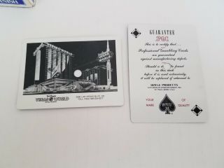 Casino Playing Cards Bob Stupak ' s Vegas World Game Blue Deck & Dice 4