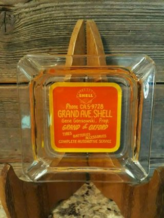 Vintage Shell Oil Ashtray Advertising Ca.