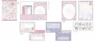 Sailor Moon Sunstar Bungu Crystal Letter Set - Pink