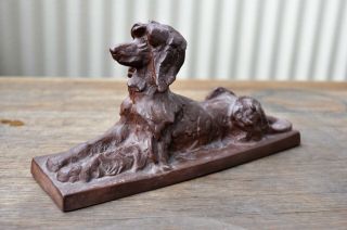 Vintage Meissen Afghan Hound Dog Bottger Steinzeug Etha Richter