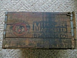 Antique Menominee / Marinette Brewing Co.  Wooden 1940 