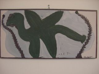 Mose Tolliver " Dino Bird " W.  Provenance & A Pic,  Of Mose W.  The Piece.