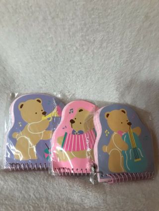 Vintage Sanrio Bears Notebooks Cute Vintage Item Set Of Three