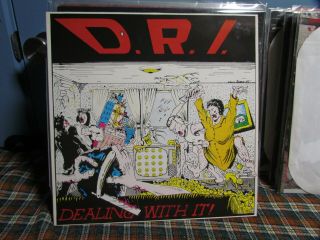 D.  R.  I.  - Dealing With It Lp - Europe Press 1988 - Black Flag Thrash Punk