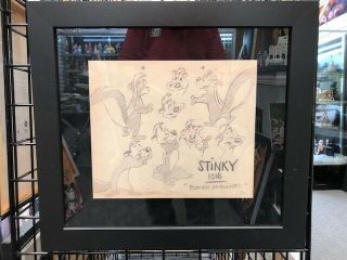 Warner Bros,  Pepe Le Pew Stinky Model Sheets (2),  Edition Of 100 Giclee On Paper