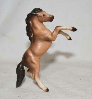 Hagen Renaker Mini Matte Brown Rearing Pony Horse Figurine