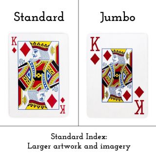 12 Decks (6 Red/6 Blue) Wide - Size Regular Index Playing Cards Set Plastic Coated 6