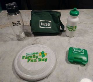 Hess Family Fun Day Items: Water Bottles,  Tote Bag,  Frisbee And First Aid Kit