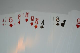 Braille Deck of Playing Cards - Red 6