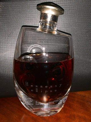 Collectible Bottle For Sale:hennessy Ellipse 700ml.  Baccarat Crystal Decanter.
