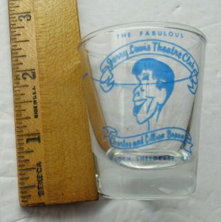 Jerry Lewis / Brown ' s Hotel Caricature Shot Glass Catskills Loch Sheldrake NY 2