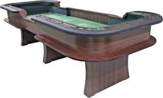 Professional Casino Style 12 ' Craps Table.  Made to order and fully customizable 4