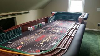 Professional Casino Style 12 ' Craps Table.  Made to order and fully customizable 6