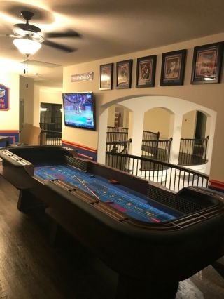 Professional Casino Style 12 ' Craps Table.  Made to order and fully customizable 7