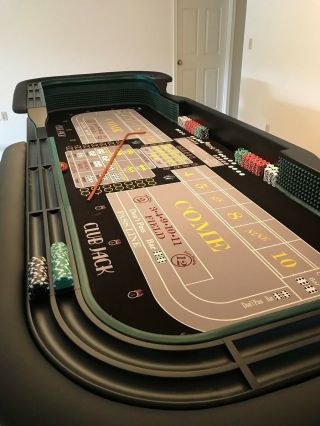 Professional Casino Style 12 ' Craps Table.  Made to order and fully customizable 8