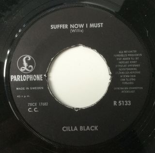 CILLA BLACK ' YOU ' RE MY WORLD ' RARE SWEDEN 1964 PS 7 