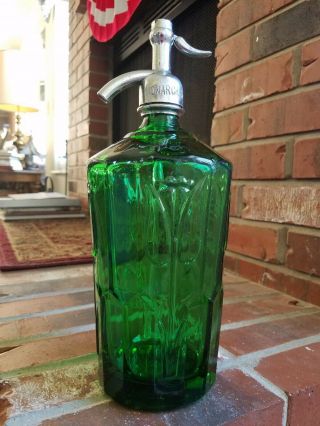 Rare Shape Tulip Soda Seltzer Seltzer Bottle Johnstown Pa 44oz Syphon