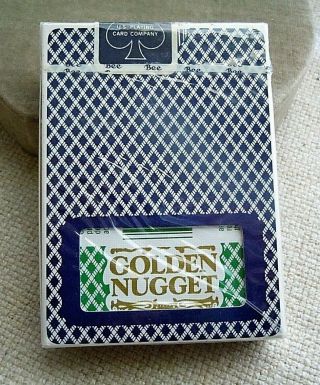 Reserved Vintage Uspcc 3 Golden Nugget & 1 Jim Kelley Playing Cards Deck
