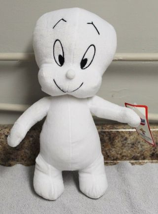 Casper The Friendly Ghost Casper 13 " Stuffed Plush - 2004 Toy Network Harveytoon