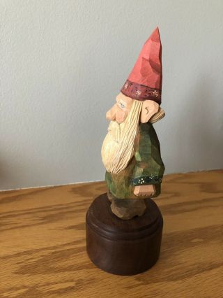 RARE Scandinavian Nordic Folk Art Gnome Woodcarving - Famed Artist Harley Refsal 2