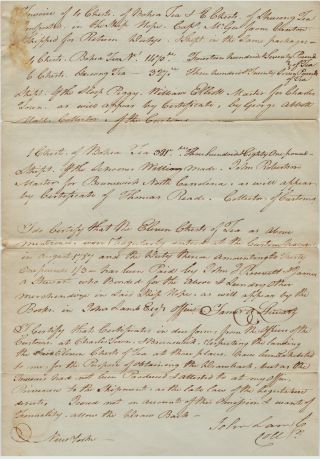 Rare Autograph Manuscript Document Signed - Patriot - John Lamb - Ny 1787
