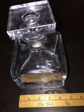Stromberg Shyttan Strombergshyttan Old Vintage Crystal Glass Liquor Decanter