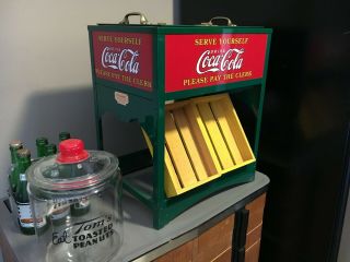 Coca Cola Salesmans Sample Ice Crest Cooler Store Counter Display Miniature Rare