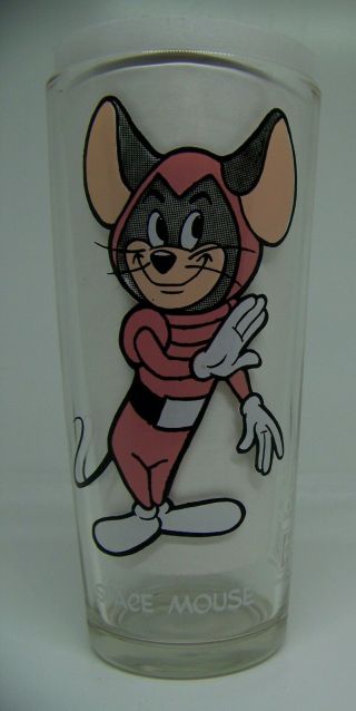 Space Mouse Character Glass Walter Lantz Cartoon 1977 Pepsi Collector Series