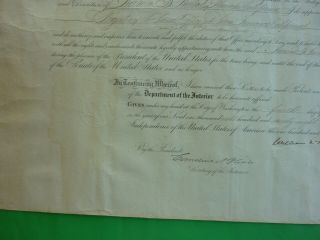SIGNED DOCUMENT BY PRESIDENT WILLIAM MCKINLEY 6