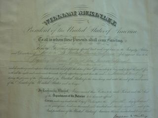 SIGNED DOCUMENT BY PRESIDENT WILLIAM MCKINLEY 7