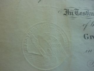 SIGNED DOCUMENT BY PRESIDENT WILLIAM MCKINLEY 8