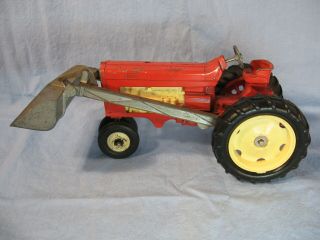 Vintage Hubley International Toy Tractor Front End Loader